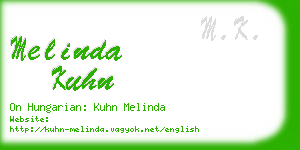 melinda kuhn business card